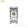 RJ11 4 fios Tel Socket Outlet Modular para plástico